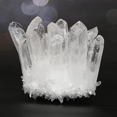 Голямо Струпване на бял кварц - Натурален Лечебен кристал - Жеода - Crystal за Домашен интериор, Медитация и Балансиране
