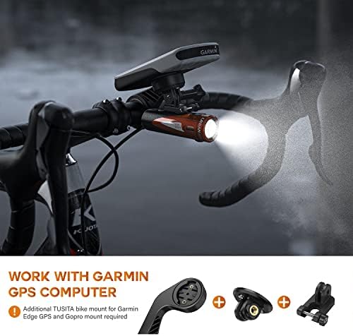 TUSITA [Закопчалка от 2 теми за улични лампи Light & Urban Motion Deckhand - Скоба за велосипедни фарове, съвместим с адаптер GoPro
