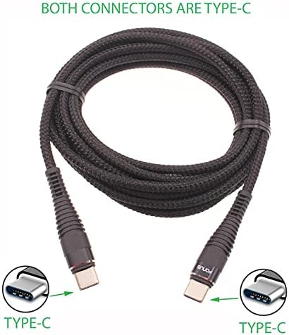 10-крак кабел PD Type-C към USB-C, Кабел за зарядно устройство, Тел власт, Синхронизация, която е Съвместима с Motorola