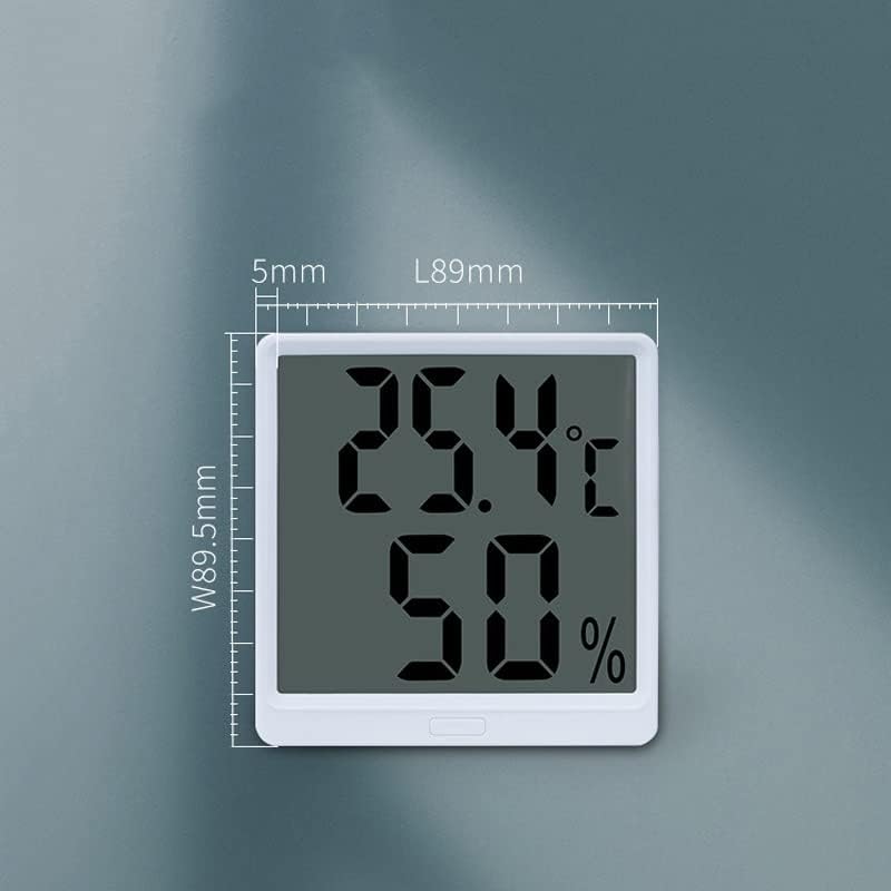 IRDFWH Точност Гигрографический термометър температурата и влажността в помещението точност ръководят д-влажен и сух термометър (Цвят: E, Размер: 89 * 89.9 * 14.9 (мм))