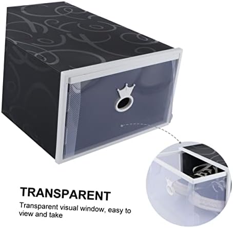 Alipis Кутия за съхранение на обувки Прозрачен Органайзер Скоростна Кубчета за съхранение с капак Прозрачни Капаци За