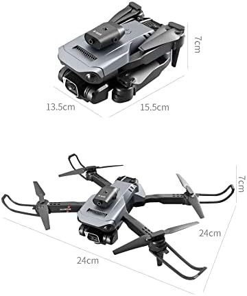 AFEBOO Drone с двойна камера - HD FPV Сгъваем Дрон, който е в състояние да заобиколят препятствията на 360 °, с калъф за носене,