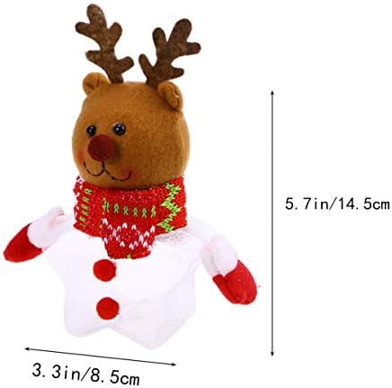 NUOBESTY Коледна Банка За шоколадови Бонбони с Кукла Лосове Прозрачна Подарък Кутия във Формата На Звезда Бутилка Филтъра