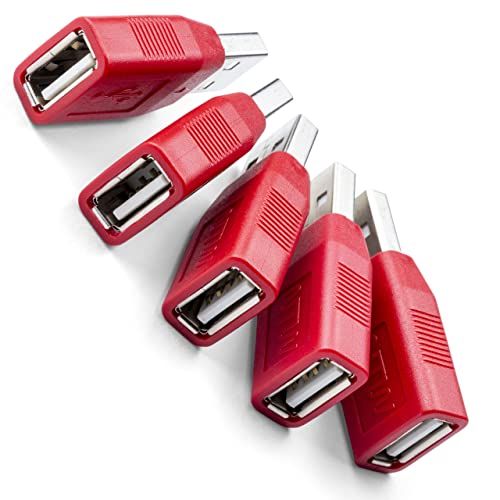 NTW USB адаптер за безопасно зареждане 2-ро поколение (5pk), USB-зарядно устройство за блокиране на данни, USB презерватив