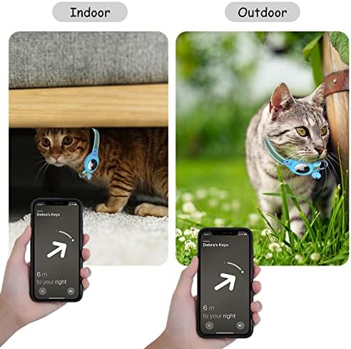 Нашийник за котки с въздушна биркой, Регулируема Отразяваща Нашийник за котки с GPS, Вграден Нашийник за коте с въздушна