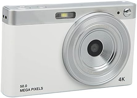 Детски Цифров фотоапарат, 2,88-инчов IPS HD Видеокамера За начинаещи, Помещение за Видеоблогинга 4K, Автофокус с 50-мегапикселов