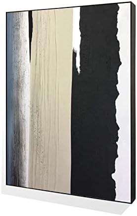 ZZCPT Ръчно рисувани с маслени бои - Абстрактен платно Стенно изкуство Модерни големи абстрактни картини от пода до тавана на верандата вертикална стенни картини за ?
