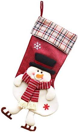 Walbest Коледен Отглеждане Виси 3D Лосове Снежен Дядо коледа Подарък Чанта Бонбони Чанта За Съхранение на Отглеждане