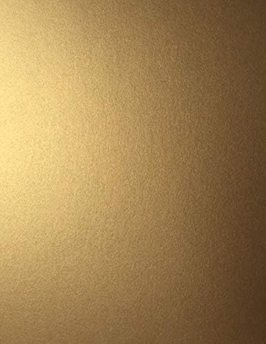 Лека богат на функции текстов хартия Stardream Металик от древния злато 8.5 X 11 инча - 81 килограм. Текст/120