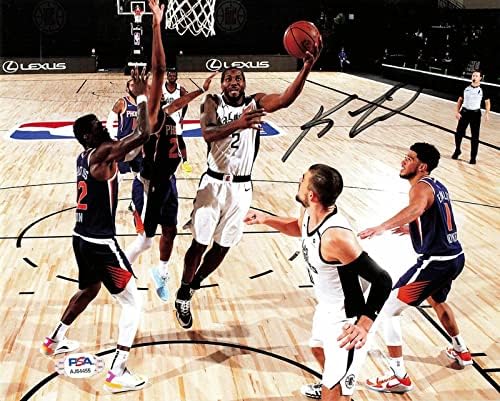 Kawi Леонард подписа снимка 8x10 с автограф на PSA / DNA Сан Антонио Спърс - Снимки на НБА с автограф