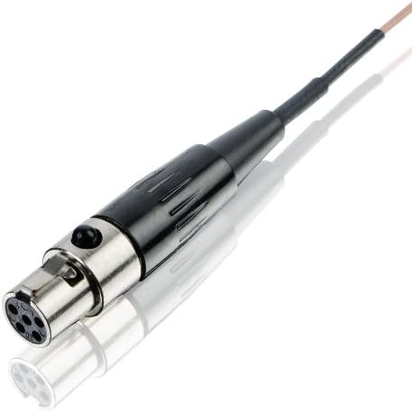 Countryman E6XDW7L1SM Еластични, Гъвкави слушалки E6X насочени действия с кабел с дължина 1 мм за предаватели Lectrosonics