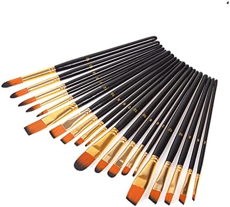 ZSEDP Черен дървен стълб, на 5 групи акварельных четки, найлонова четка за рисуване, Студентски аксесоари за художествена живопис (Цвят: C размер: както е показано на фи