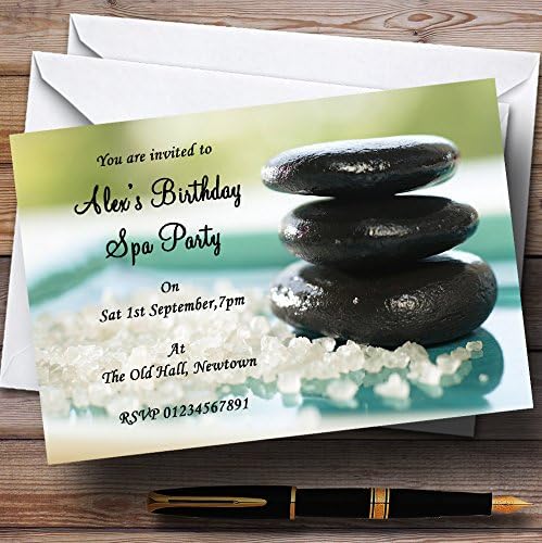 Темата за релаксиращ спа-ден на Персонални Покани На Парти по случай рождения Ден