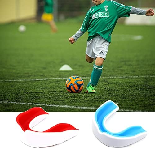 Спортна Капповая защита за деца и младежи, 2 броя, устата охрана за момчета и момичета с Калъф (без BPA) за Бокс, Футбол,