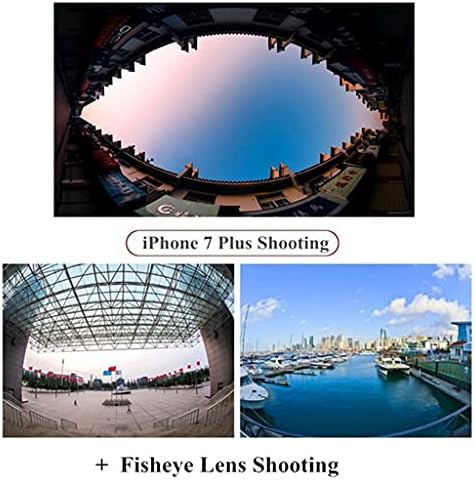 LDCHNH Универсални Комплекти Лещи за камерата на телефона е 3 в 1 Обектив Рибешко Око 210 Градуса 0.6 X Широкоъгълни 15X Макрообъективы за повечето смартфони