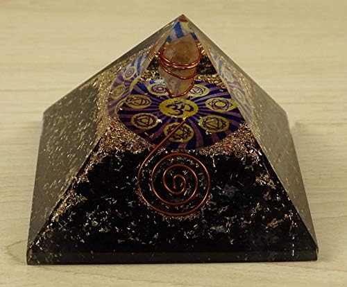ХАРМОНИЗИРАНЕ на Черен Обсидиан Рейки Духовният Исцеляющий Камък Кристален Пирамида