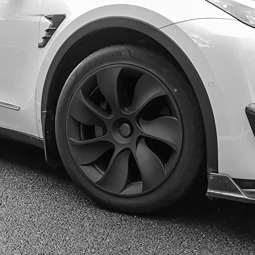 Halero Tesla Модел Y Покриване на колелата на Джантите 19 Инча ABS Ръждясали Тасове за колела-Комплект защитни