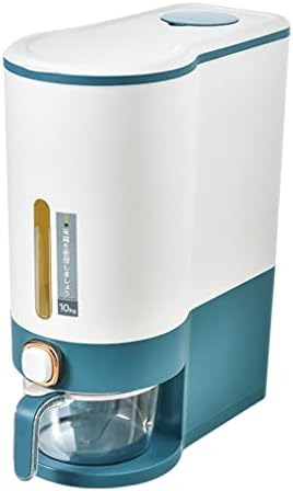 SLNFXC 5/10 кг Домашно Кофа за ориз Пластмасов Резервоар Мултифункционален-Хладилник за съхранение на многозернистых зърна и люспи (Цвят: синьо размер: 5 кг)