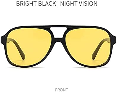 Mcolics Очила за Нощно Шофиране за Мъже И Жени - Поляризирани с Антирефлексно покритие UV400 Жълти Защитни Очила