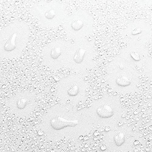 Завеса за душа в банята IDesign от плътна тъкан - 72 х 72, Бяла