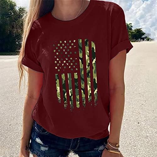 Дамски 2023 в памучна Тениска с образа на Американския Хартата с Къс Ръкав, Сладък Забавен Топ, Лятна Есенна Блуза за Дами, ИВАЙЛО ИВАЙЛО