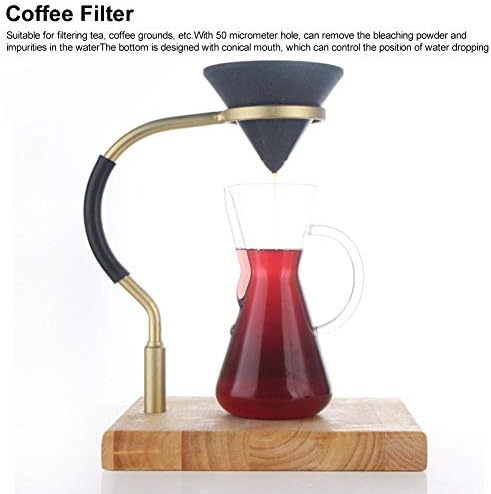 Филтър за кафе във формата на конус, Кафе Филтри за пипети от Глиноземной Руда на 1-4 чаши, Керамични Кафе филтър За Пипети,