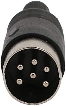 X-DREE 4 бр. Пластмасова дръжка 6P XLR Adpater Конектор за свързване на паяльного кабел (4 пьезопластиковых