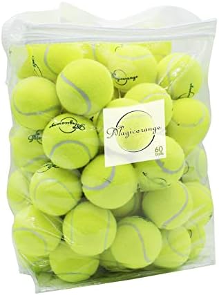 Тенис топки Magicorange, 60 Опаковки топки за Тенис за напреднали тренировки, Спортни Топки, Топки за игра с домашни