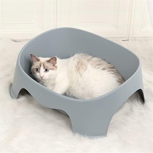 Котешката XLAIQ Top Entry За котки Simplely Със защитата От Пръски, Много Голям котешката тоалетна за котки, Многофункционален, За Приучения до тоалетните (Цвят: D)