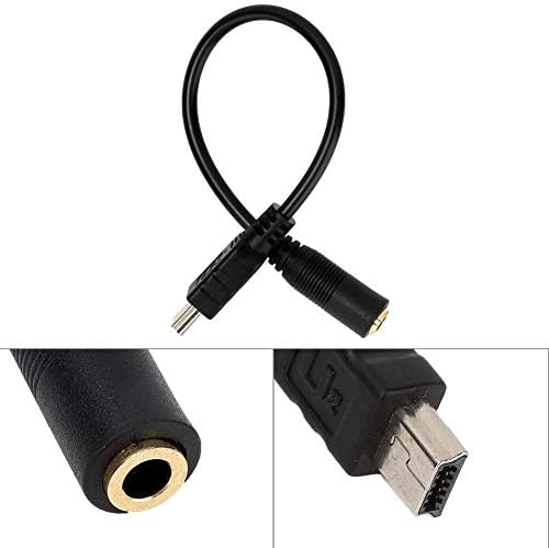 Кабел-адаптер за Микрофон, Mini USB към Конектора за слушалки 3,5 мм Кабел-Адаптер за Трехполюсной камера, Кабел-Адаптер