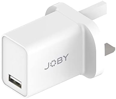 Стенно зарядно устройство JOBY 12W USB-A (2.4 A), Розетка тип G, Монтиране на Зарядно устройство, USB Зарядно устройство