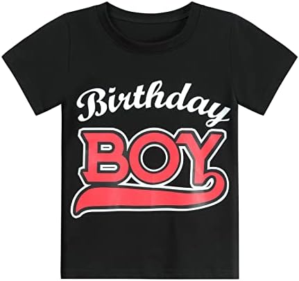 Риза за момче, за рожден Ден, Дрехи за малките Момчета от 2 години, 3-та, 4-ти, 5-годишна, 6-ти, Тениска с Изображение,