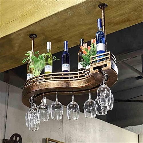 ФИЗДИ Европейски Творчески Вино Багажник Държач за Чаши Вино Домашно Окачен Винен Шкаф, поставка за Чаши Лесна Инсталация за Съхранение