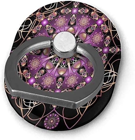Държач за пръстени, лилава пръстен с образа на русалки, поставка за мобилен телефон, регулируема на 360 °, поставка