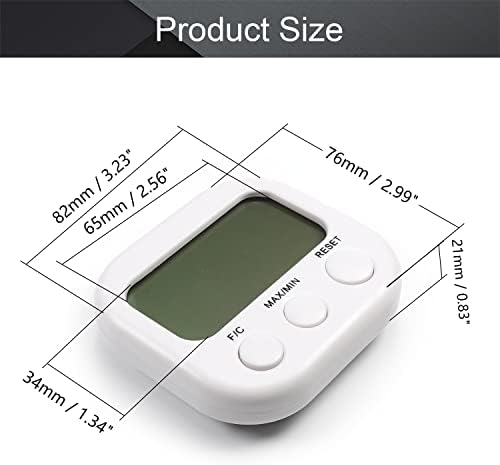 Othmro 1 бр. TA668-50 - 70 ±1,5 ℃ Дигитален Влагомер, Термометър за стая, Монитор Влажност, Card Термометър, LCD Термометър