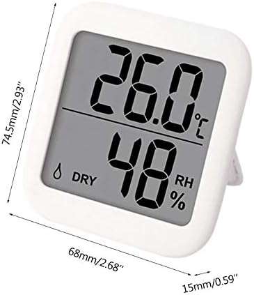 Стаен термометър JAHH, голям LCD термометър за стая, влагомер, сензор за влажност ℃/℉ с магнит и за монтиране на стена