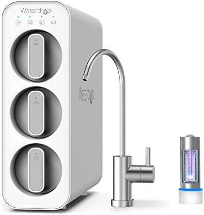 Система за филтриране на вода Waterdrop TSC Под Мивката и филтър за Стерилизация на вода Waterdrop LED UV Ultrąviolët за Кухни