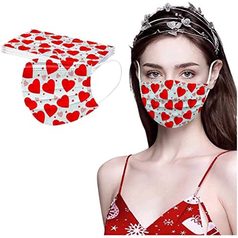 Ден на Св. Валентин 10 бр Еднократна маска за лице за Възрастни С Нов Графичен Дизайн Външна 3-Слойная Защитна Маска