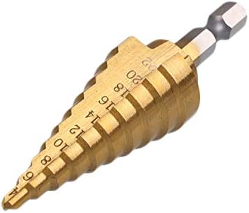 Детайли инструмент HSS Стомана С титанов щанга с Покритие 4-22 мм Шаговое Конусное Бормашина, Инструменти За Рязане на Дърво
