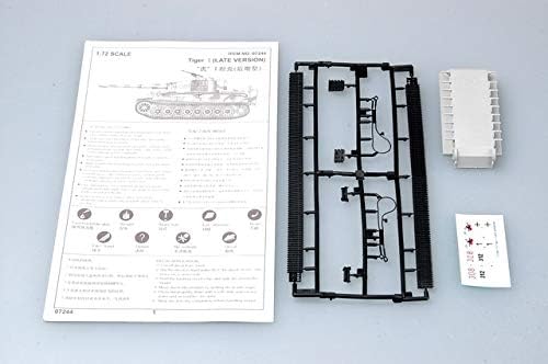 Тромпетист 07244 Немски танк Tiger I Късно производство Времето на Втората световна война 1/72 Мащабна Комплект Модел
