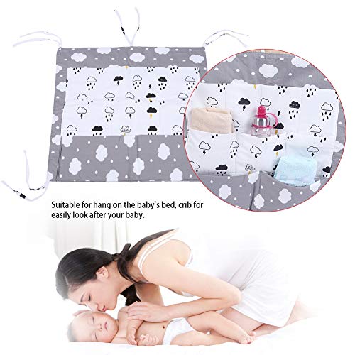 Бебешко Кошче Подвесная Чанта За Съхранение на Пелените Играчка Органайзер Памук Джоб за Бебешко Легло