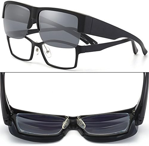 Слънчеви очила CAXMAN Fit Over Glasses за Мъже и Жени с Поляризирани Лещи, Защита от Uv