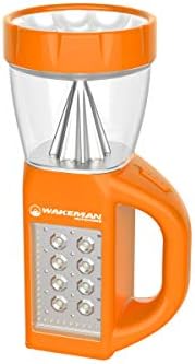 Разход на led фенер Wakeman – лека лампа 3 в 1 с подсветка на страничния панел - Портативен за къмпинг, разходки