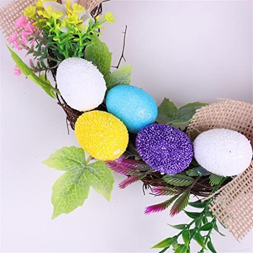 SDFGH 30 см Великденски Венец Яйца Цветя през Пролетта Декор Стенни Вратата Подвесная Венец Имитация на Листата