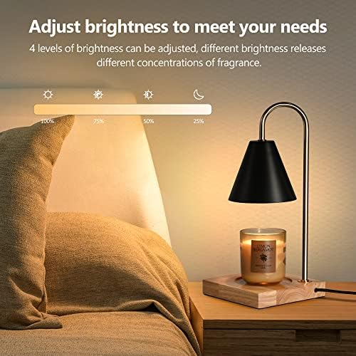 Лампата за Подгряване на Свещите ingeware, Електрическа Лампа за Подгряване на Свещите в Буркани с Таймер за Автоматично