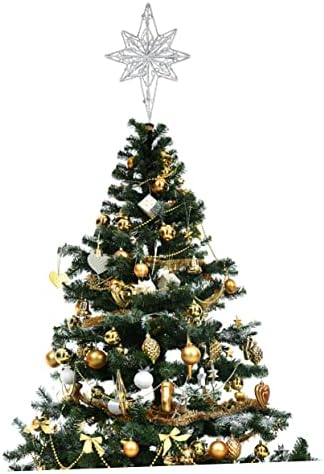 SEWACC 1 бр. Коледна Осмоъгълна Елха, Звездна Коледна Украса за децата, Коледна Елха за децата, Златна коледна Елха, Коледно Дърво, Topper, Осветен Декор на върха на дървото