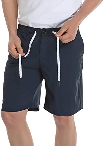 LRD Мъжки къси Панталони за голф с Еластична талия Dry Fit Active Shorts - Дължина по вътрешния шев 9 инча