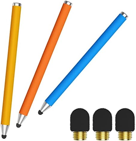 Stylus писалка за сензорни екрани, Уши StylusHome от въглеродни влакна, Писалка-молив с 3 сменяеми връхчета,
