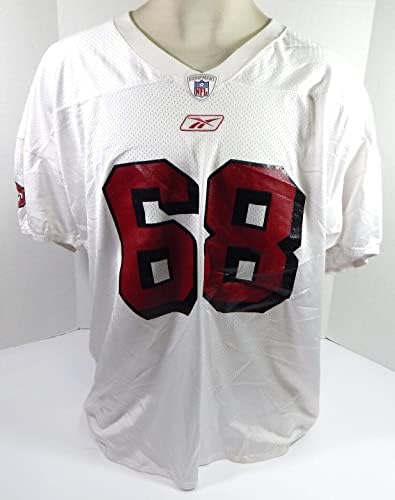 2002 San Francisco 49ers 68 Game Пуснати на Бялата Обучение фланелка 3X DP29075 - Използваните тениски Без подпис
