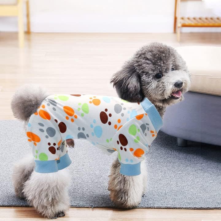 Пижами за малки кучета Rypet, 2 опаковки - Сладка Пижама за котки, Тела за Кученца, Тела за домашни любимци, Уютни Боди